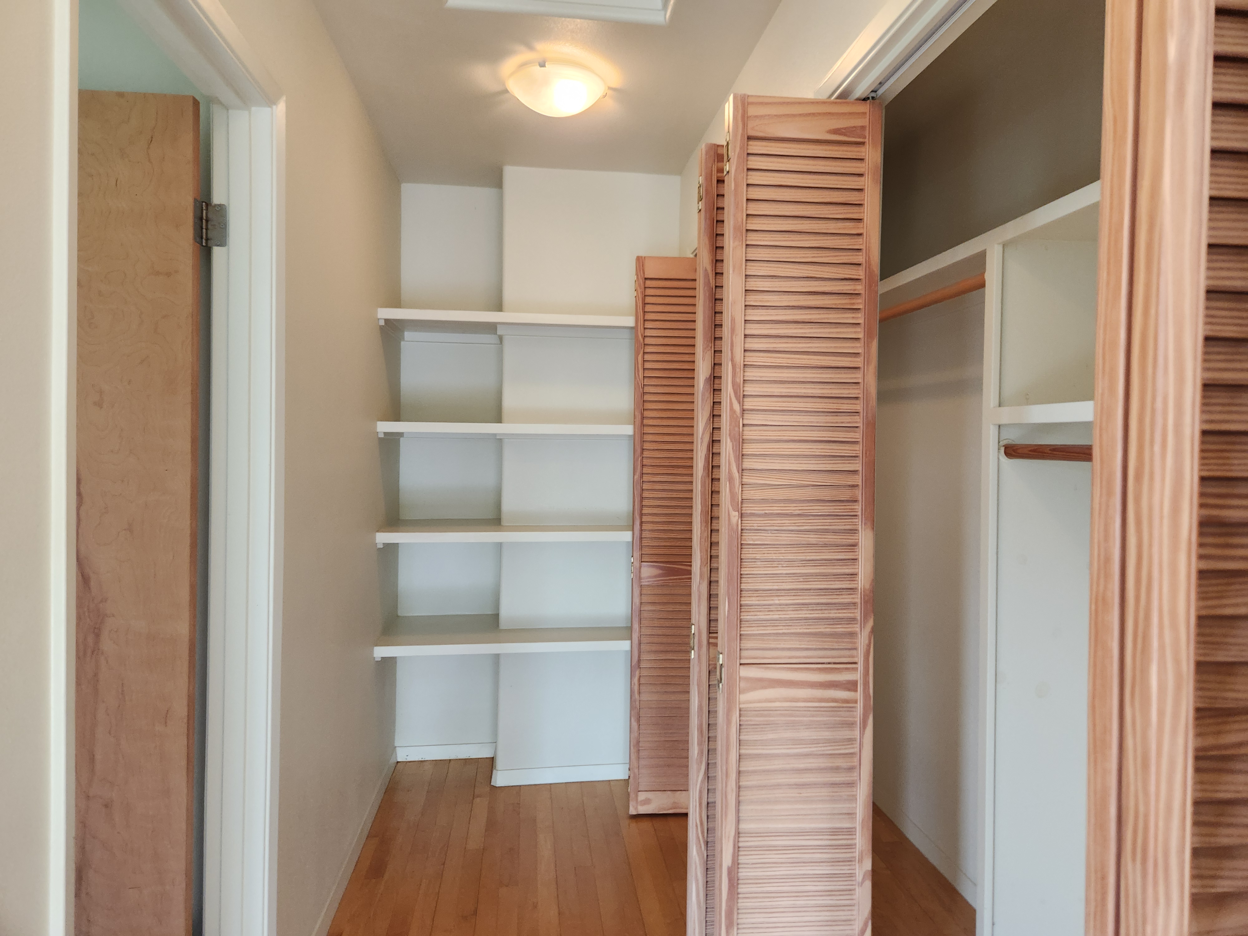 15-974 Lemiwai Road Keaau, HI 96749 - Photo 13 of 30 a view of walk in closet with empty racks