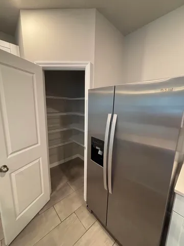 a close view of closet