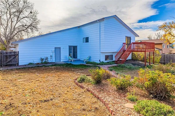 a backyard of a house