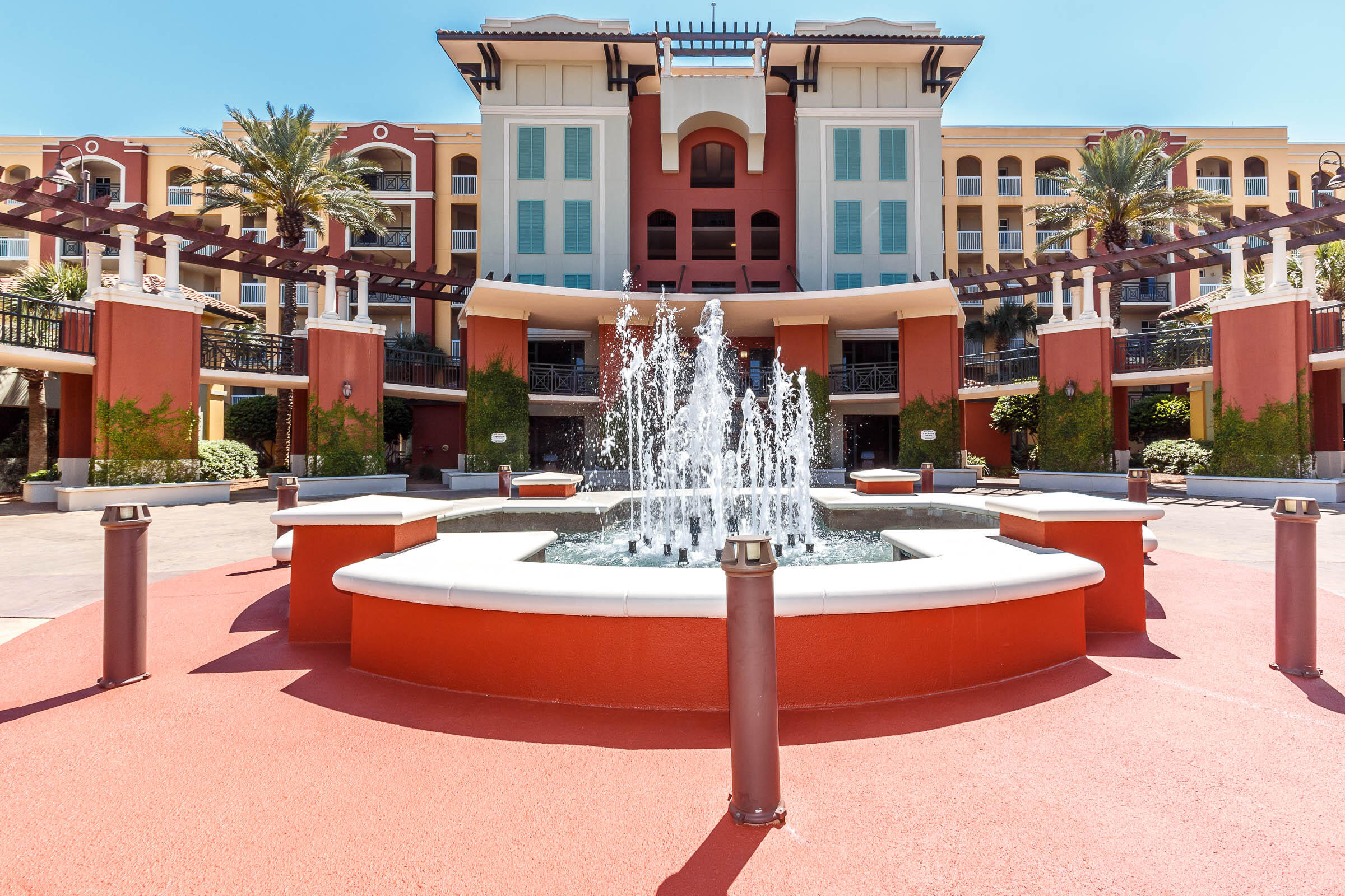 Azure front courtyard