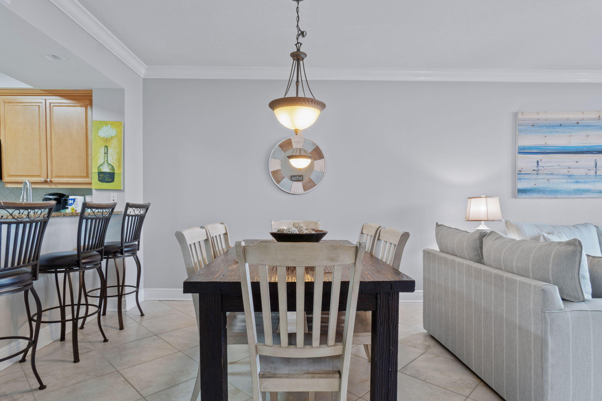 1150 Santa Rosa Boulevard, Unit 113 Fort Walton Beach, FL 32548 - Photo 15 of 71 a view of a dining room with furniture window and outside view