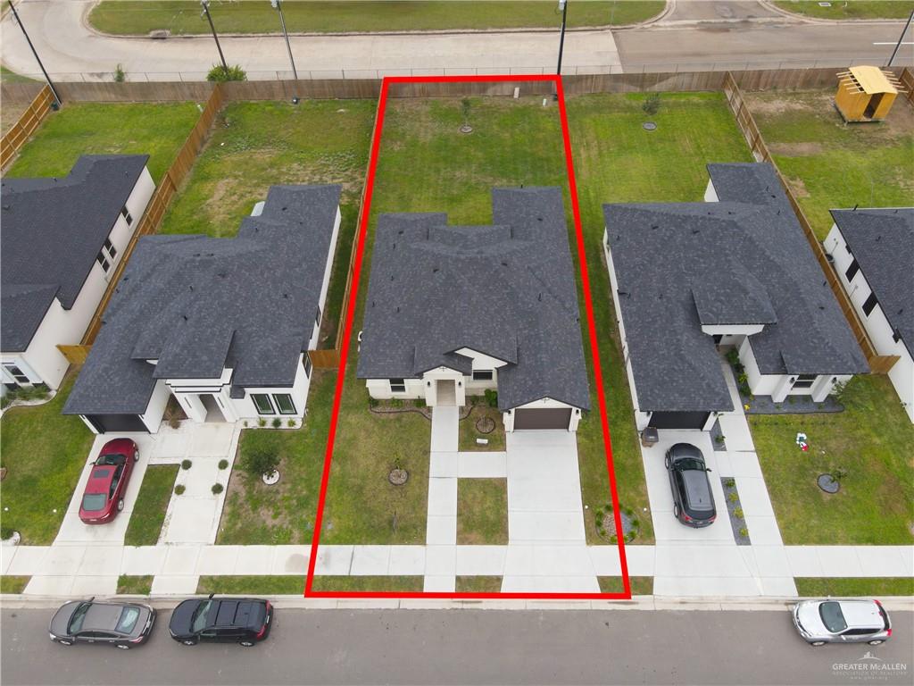 3516 East Alexa Street Edinburg, TX 78542 - Photo 19 of 25 an aerial view of a house with swimming pool