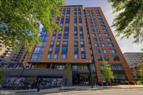 a view of a building with a outdoor space