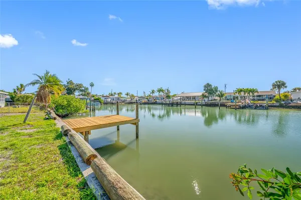 a view of a swimming pool and outdoor space