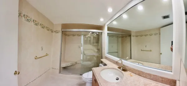 a view of an empty room