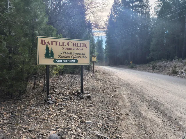 a view of a sign board