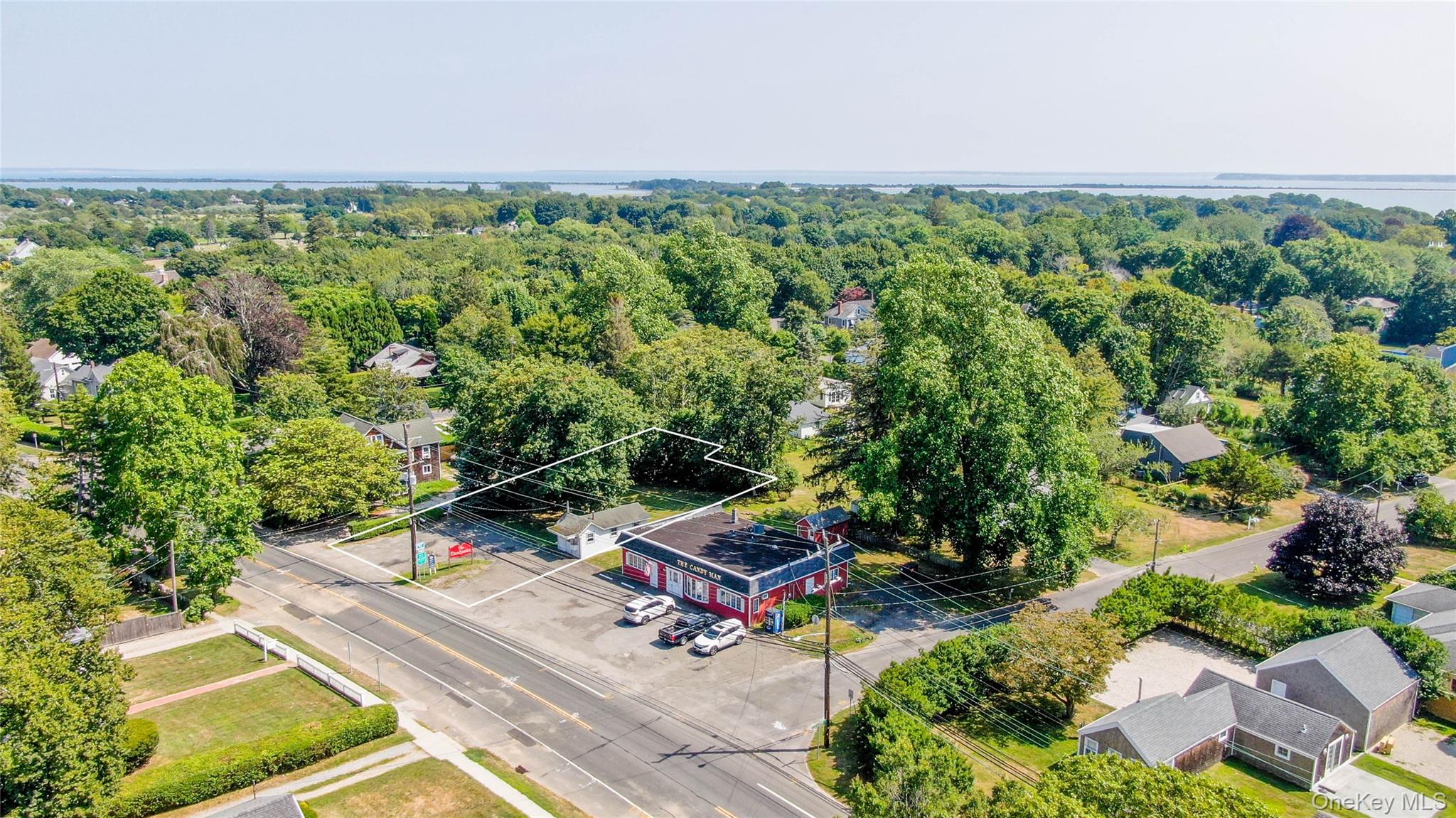 an outdoor space with lounge chair