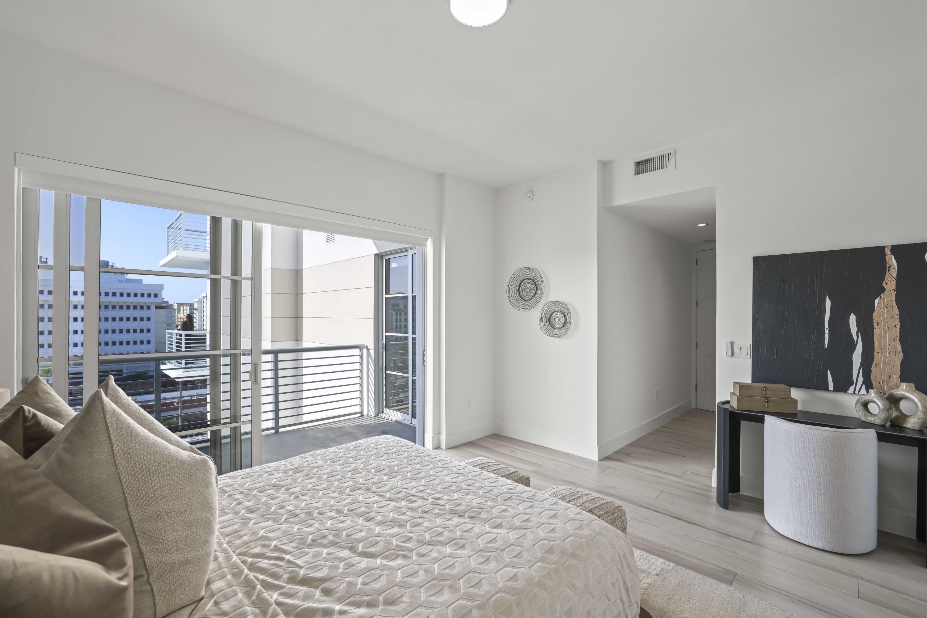 155 East Boca Raton Road, Unit 814 Boca Raton, FL 33432 - Photo 18 of 57 Unit 814 - 39 Main bedroom and balcony