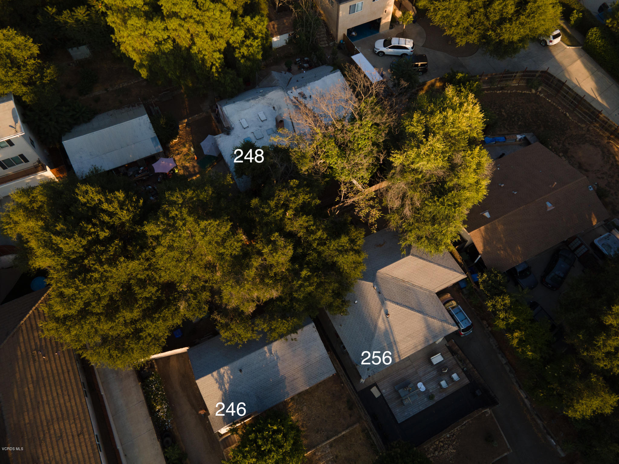 246 Valley Road Oak View, CA 93022 - Photo 30 of 34 an aerial view of a house with a yard