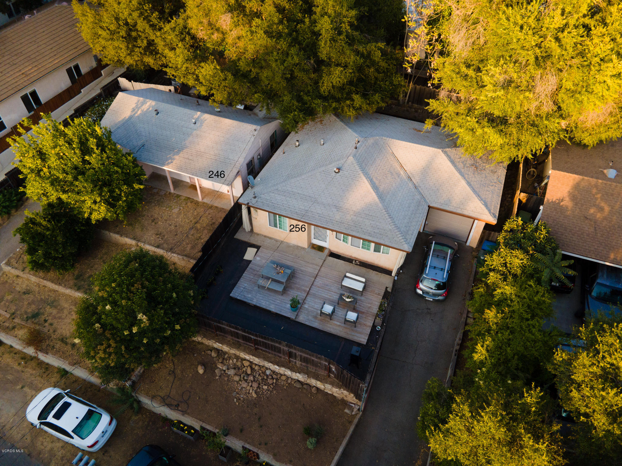 246 Valley Road Oak View, CA 93022 - Photo 5 of 34 an aerial view of a residential houses with yard