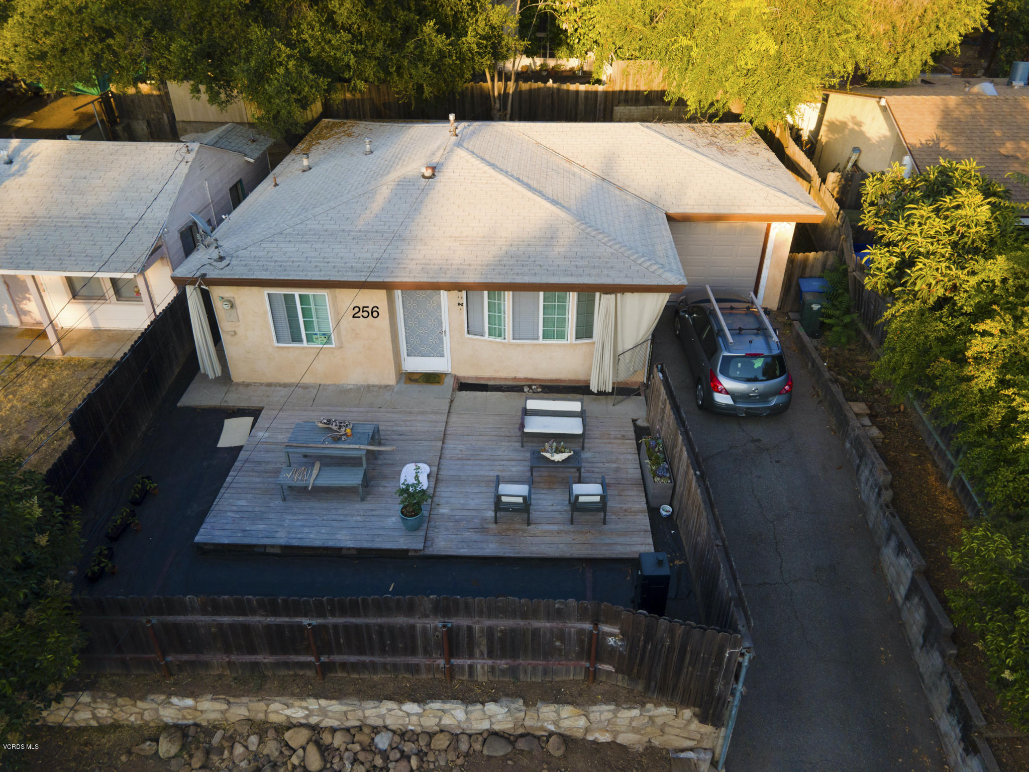 246 Valley Road Oak View, CA 93022 - Photo 7 of 34 an aerial view of a house with roof deck