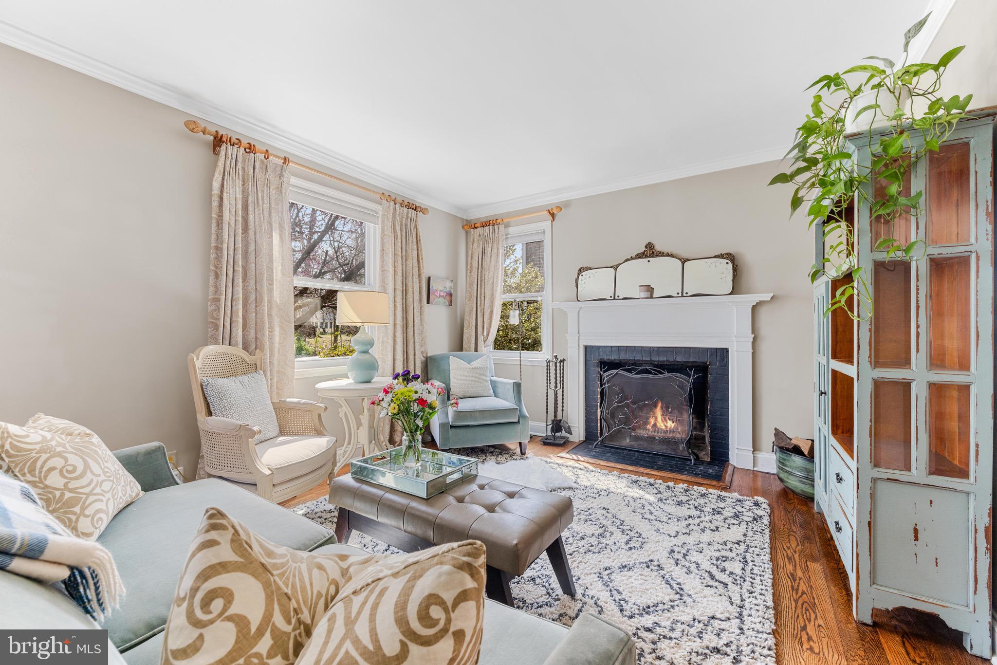 728 Overbrook Road Baltimore, MD 21212 - Photo 4 of 41 Wood burning fireplace