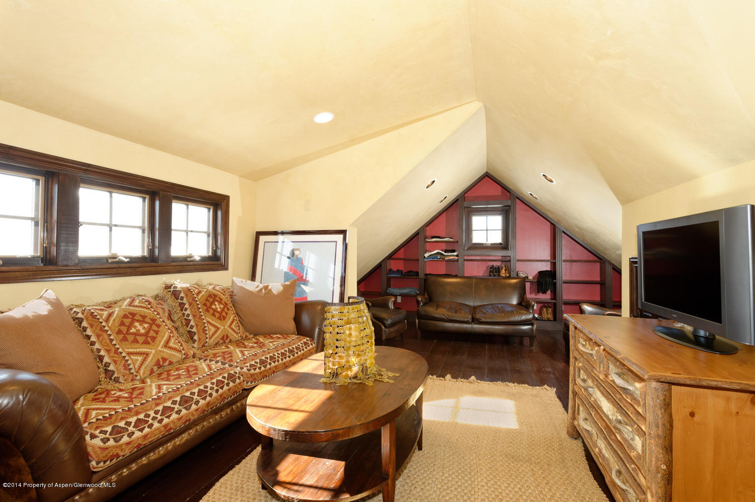 356 Hillcrest Drive Basalt, CO 81621 - Photo 13 of 29 a living room with furniture and a flat screen tv