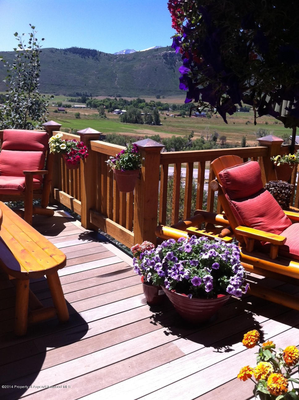 356 Hillcrest Drive Basalt, CO 81621 - Photo 24 of 29 a view of a chairs and table on the terrace