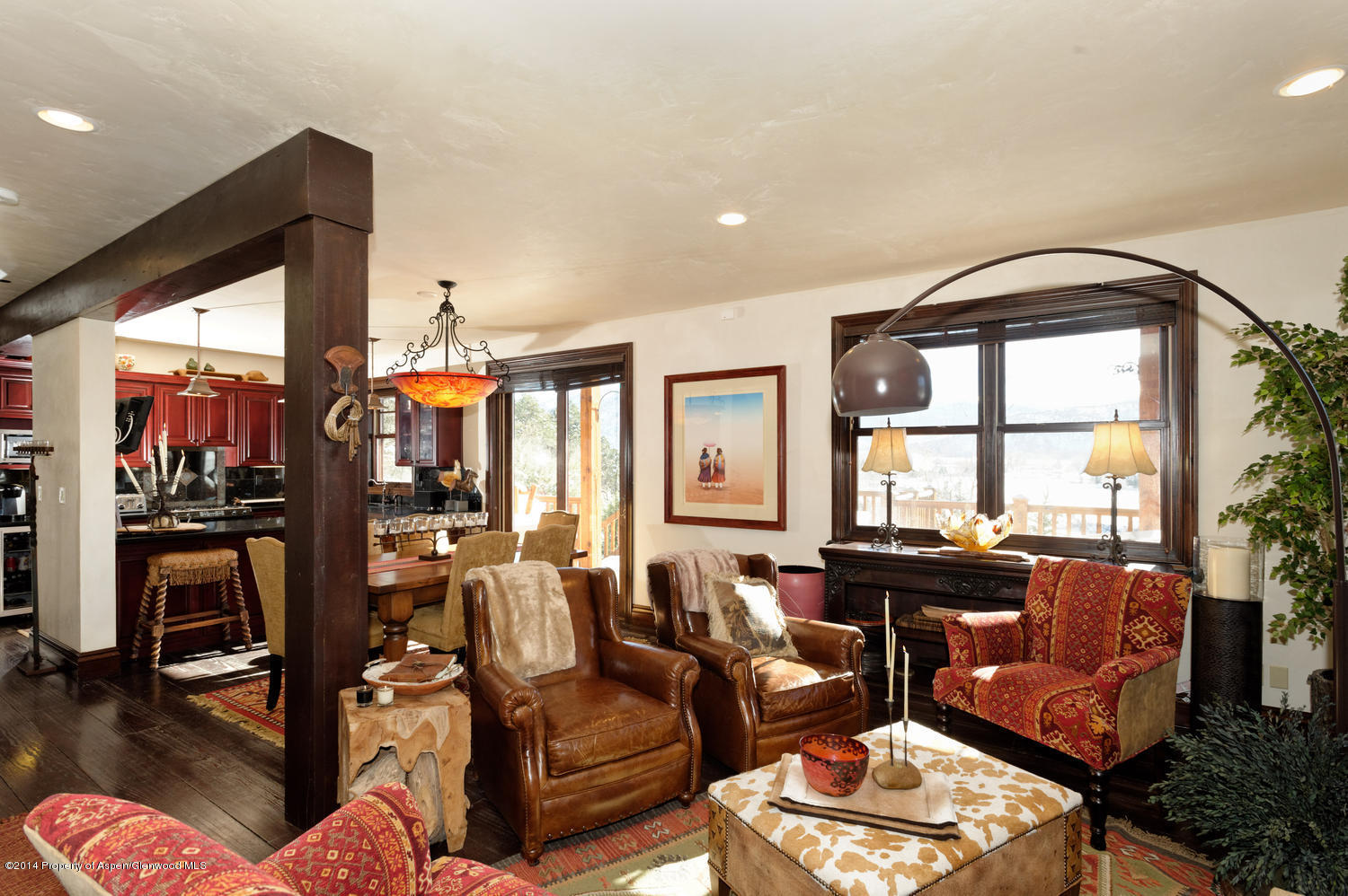 356 Hillcrest Drive Basalt, CO 81621 - Photo 6 of 29 a living room with furniture and a flat screen tv