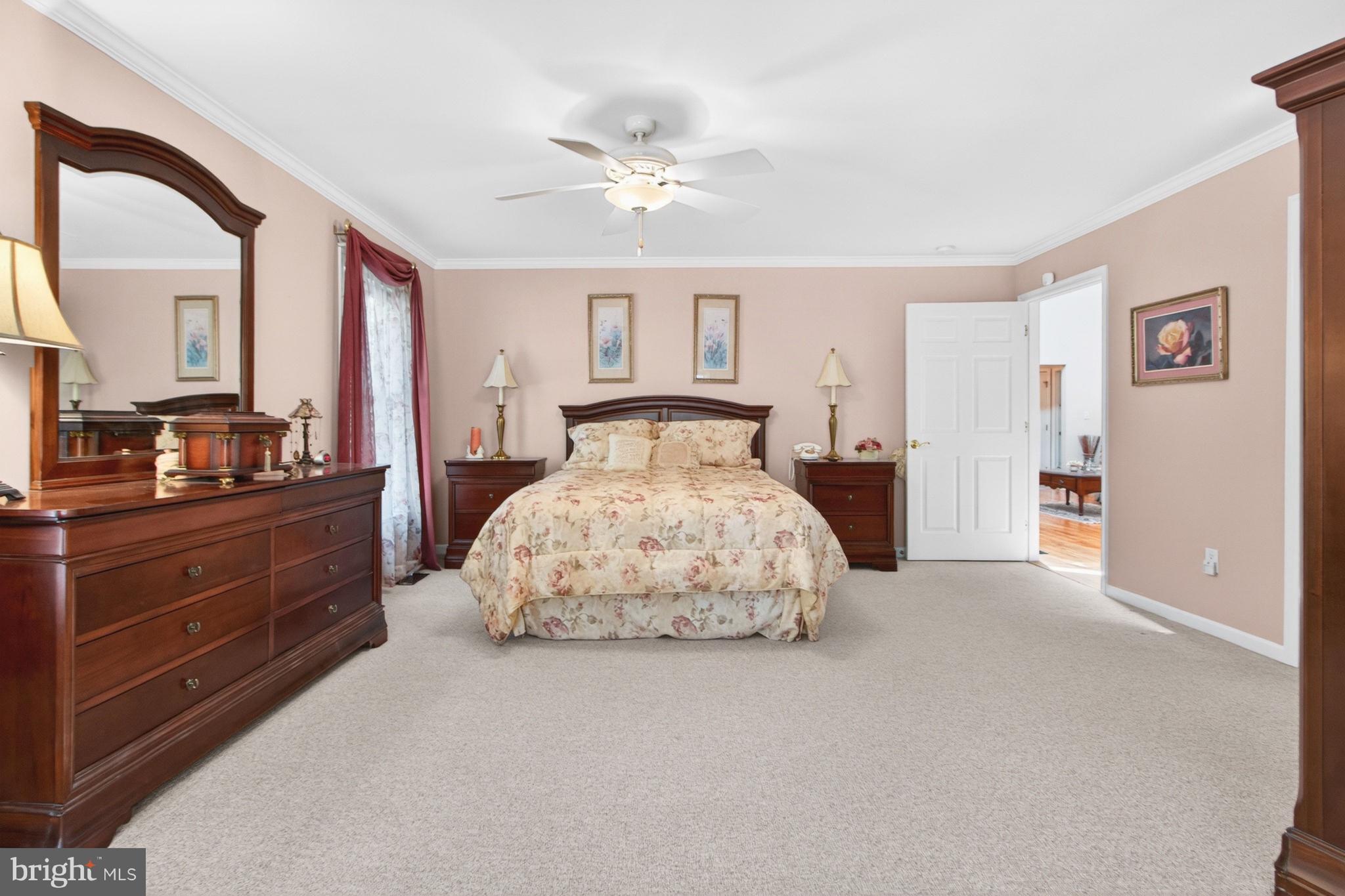 34371 Owls Nest Road Lewes, DE 19958 - Photo 21 of 58 a spacious bedroom with a large bed and a chandelier