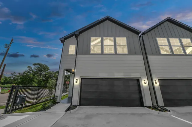 a front view of a house