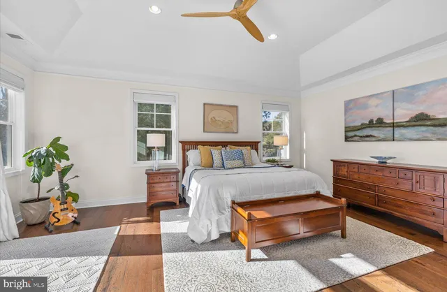 front view of a building with a yard