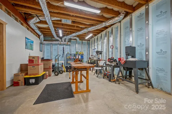 a room with storage and utility