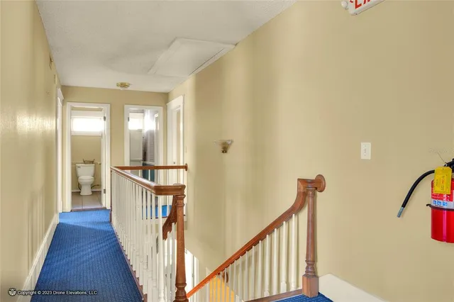 an aerial view of a city with lots of residential buildings