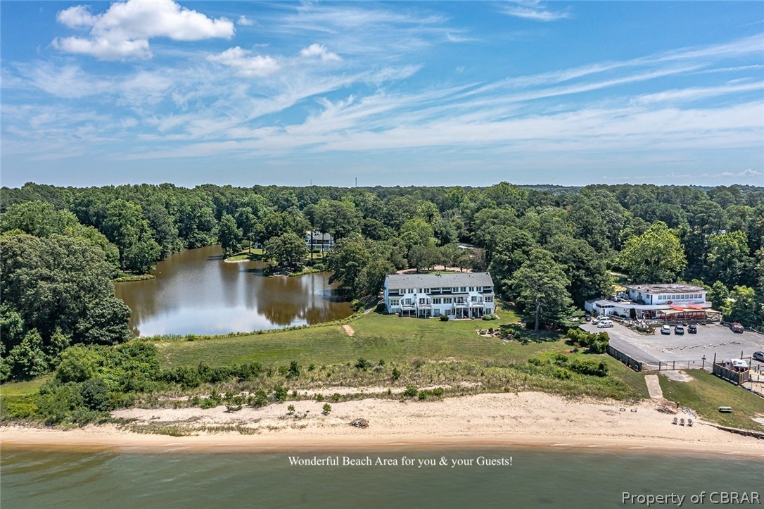 5818 Rivers Landing Terrace, Unit 5818 White Stone, VA 22578 - Photo 46 of 50 Drone / aerial view featuring a water view