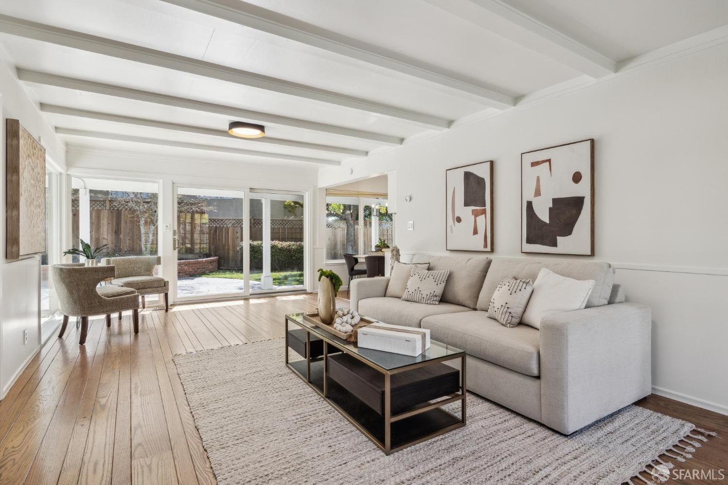 4 La Cuesta Road Orinda, CA 94563 - Photo 17 of 50 a living room with furniture and a large window