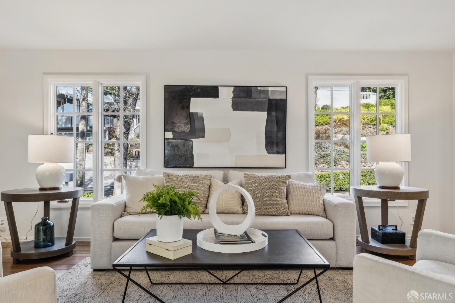 4 La Cuesta Road Orinda, CA 94563 - Photo 6 of 50 a living room with furniture and wooden floor