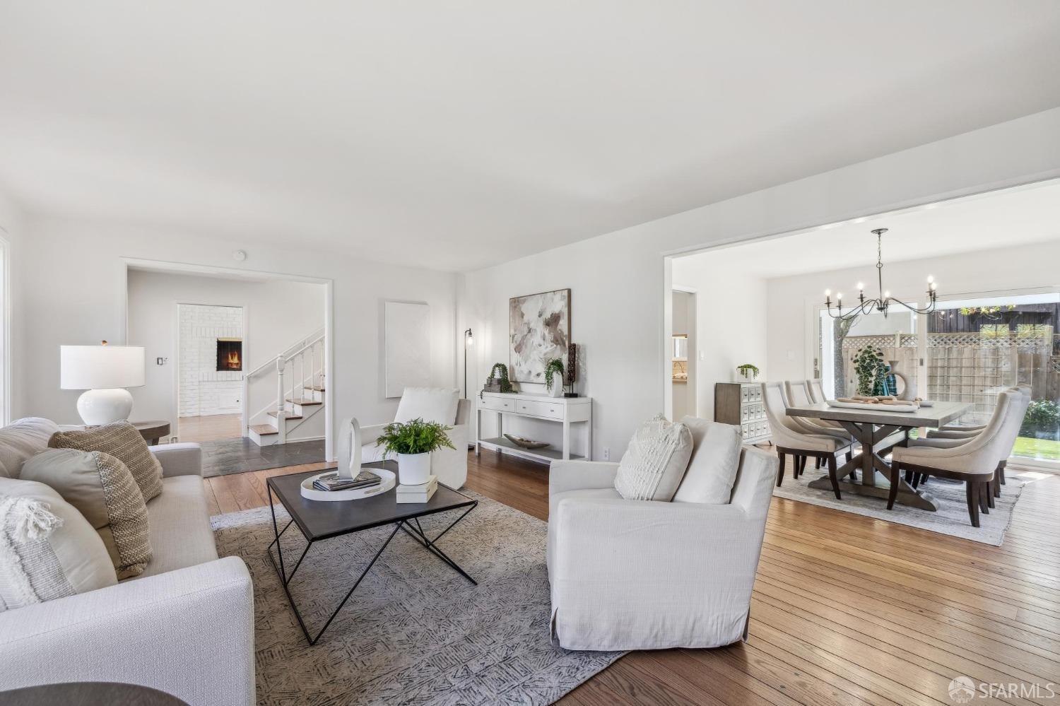 4 La Cuesta Road Orinda, CA 94563 - Photo 7 of 50 a living room with furniture and wooden floor