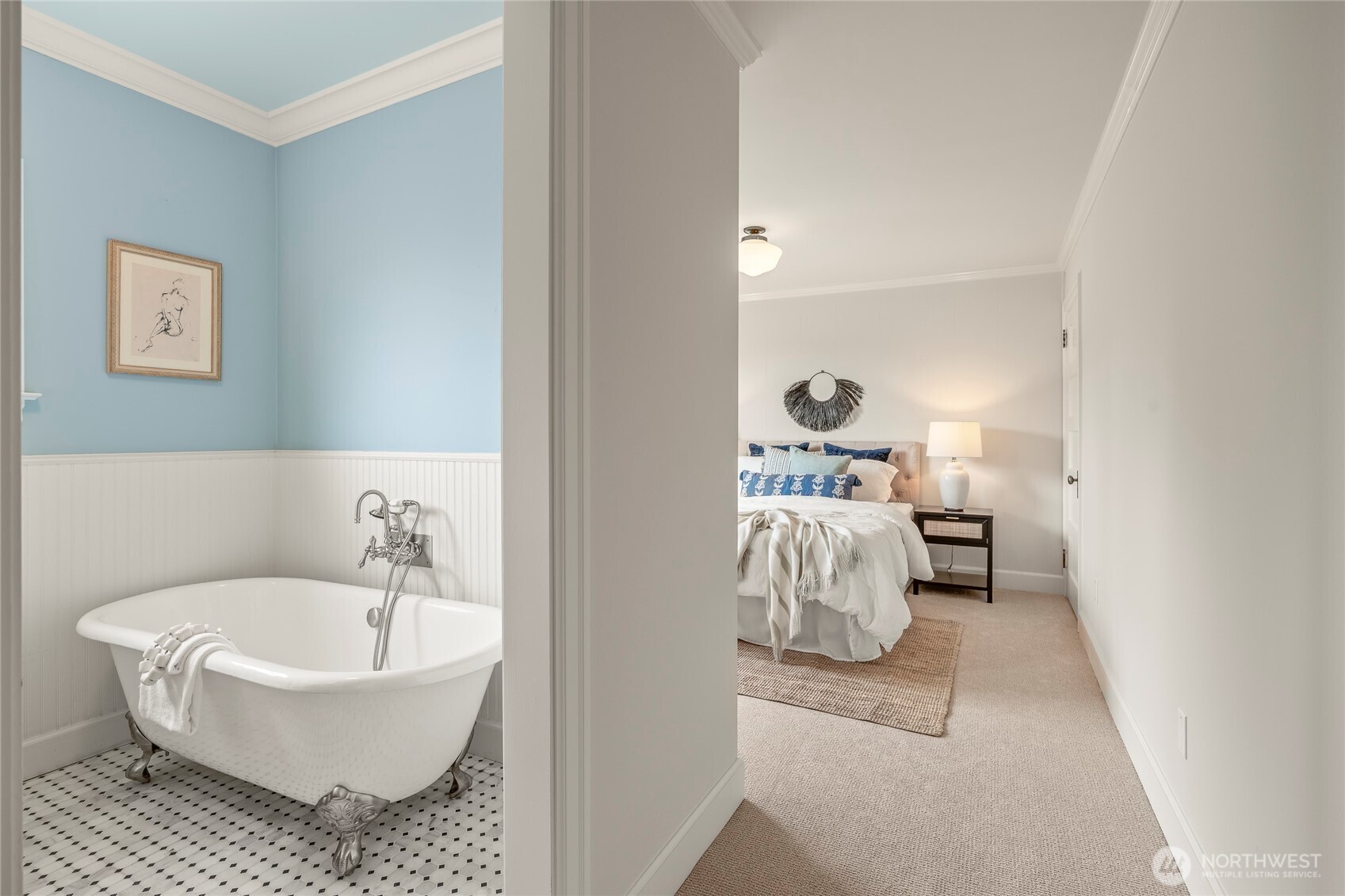 910 Northwest 64th Street Seattle, WA 98107 - Photo 4 of 31 a bathroom with a bathtub and a table