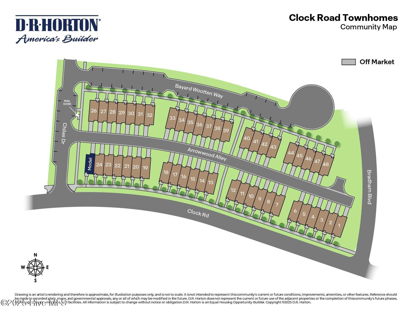 2025 Clock Road New Bern, NC 28562 - Photo 26 of 26 Clock Road Townhomes - Site Map