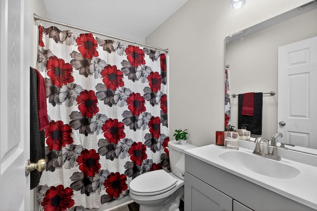 1637 A Street Waynesboro, VA 22980 - Photo 25 of 42 a bathroom with a sink mirror and toilet