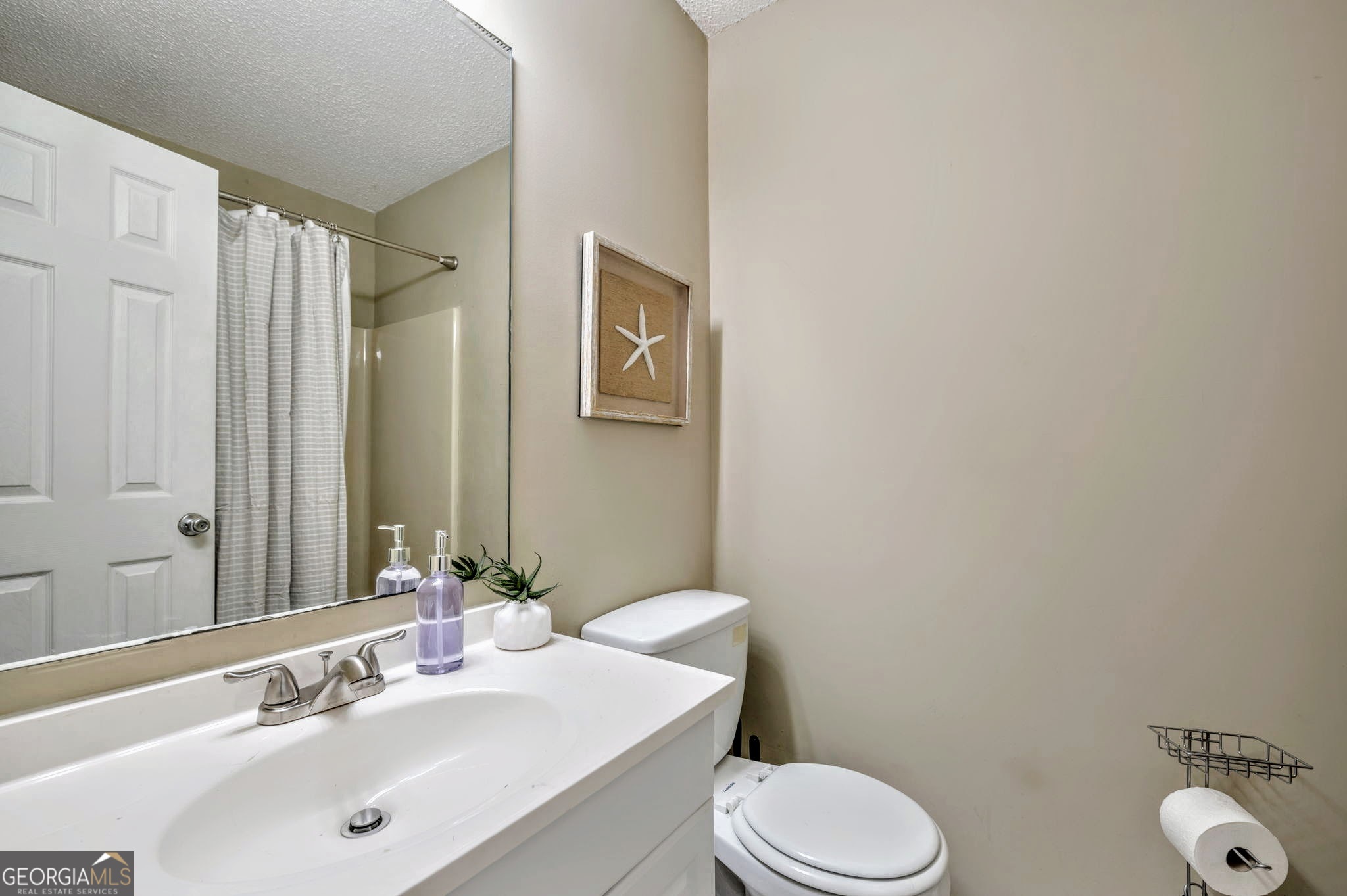 221 Remington Lane Acworth, GA 30101 - Photo 9 of 21 a bathroom with a sink mirror vanity and toilet