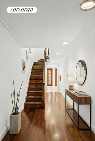 a view of a building with a street