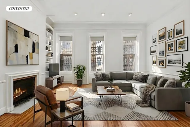 a picture of a bathroom with a shower and a mirror