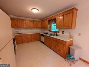 a room with window and furniture