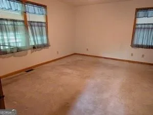 a view of an empty room