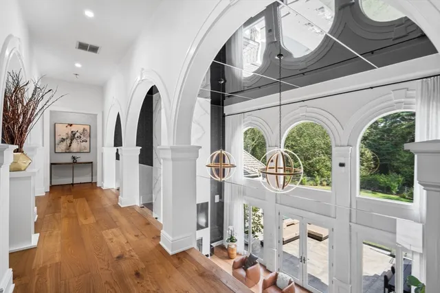 a bedroom with a bed and closet