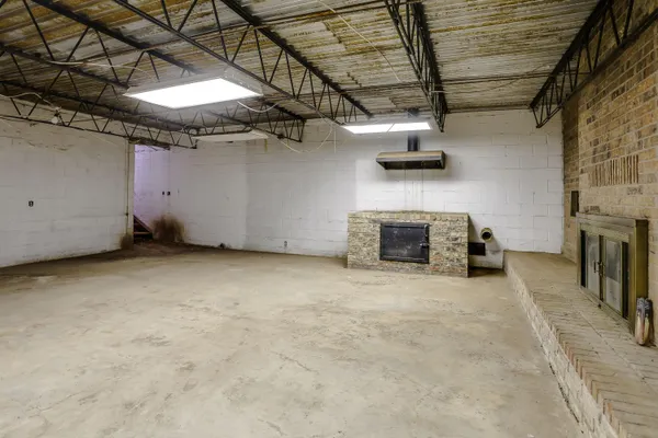 a front view of a building