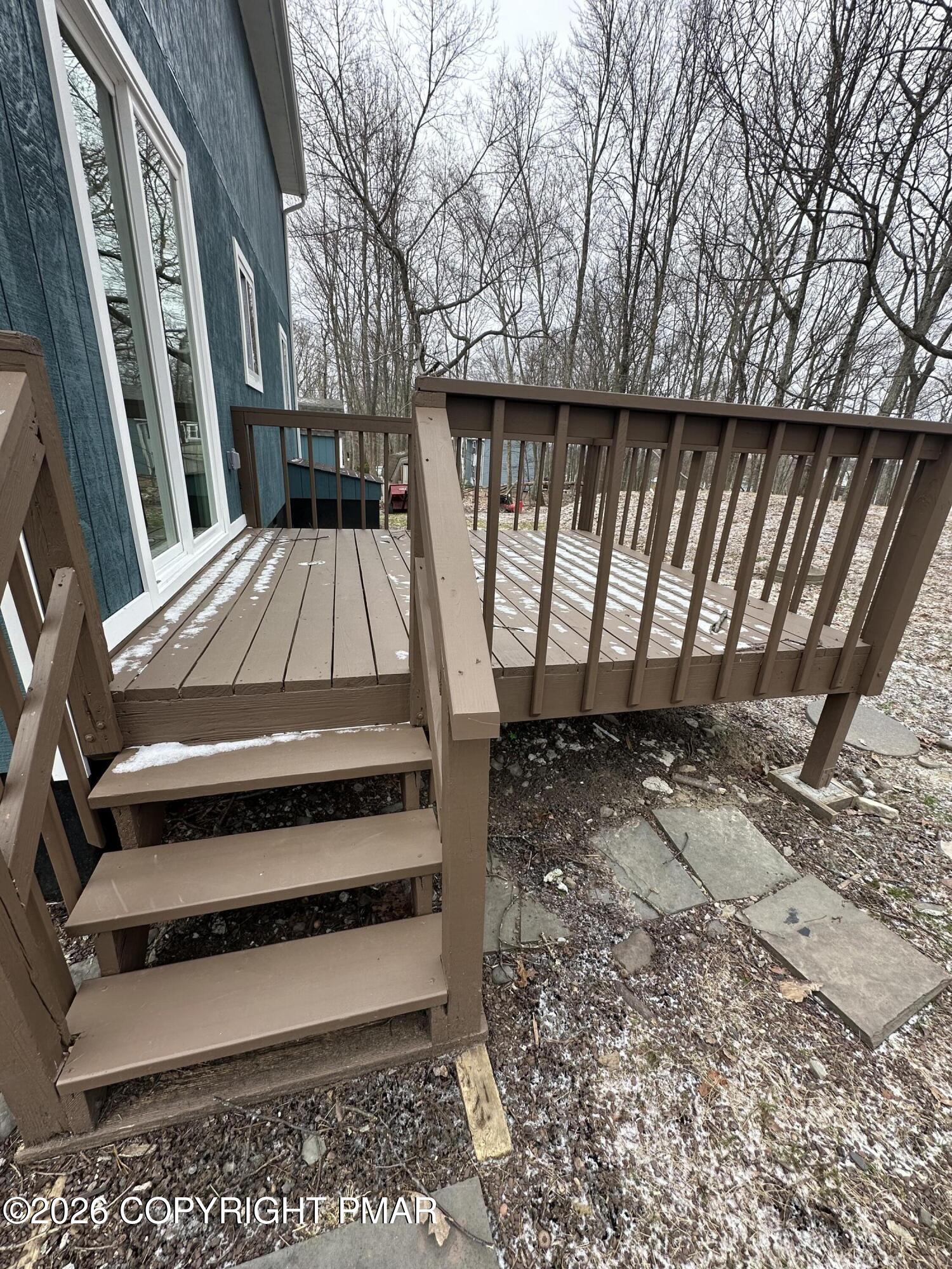 147 Pocono Boulevard Bushkill, PA 18324 - Photo 5 of 38 a view of a backyard with a large tree