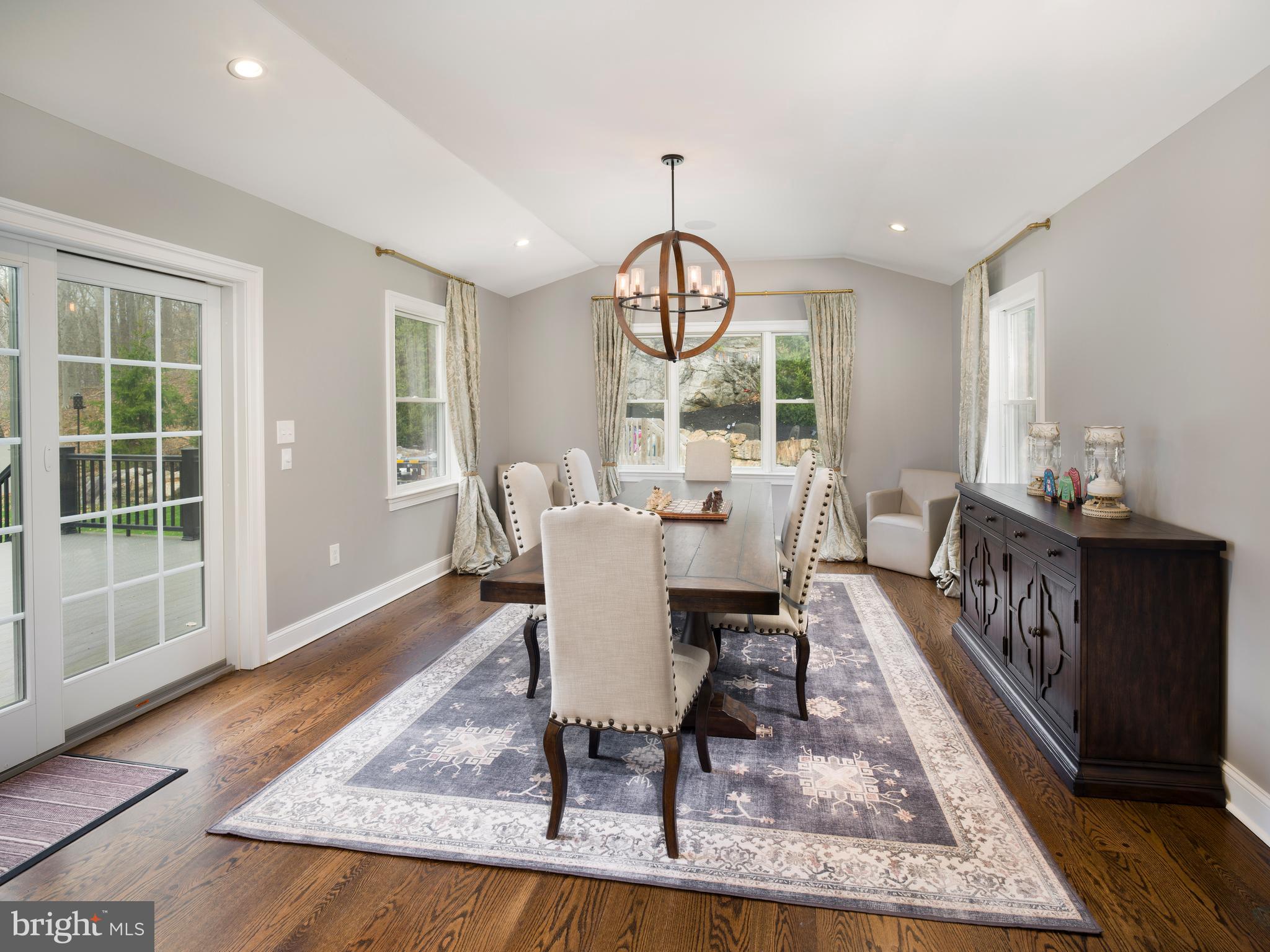 1685 Valley Road Newtown Square, PA 19073 - Photo 19 of 53 a view of a dining room with furniture window and wooden floor