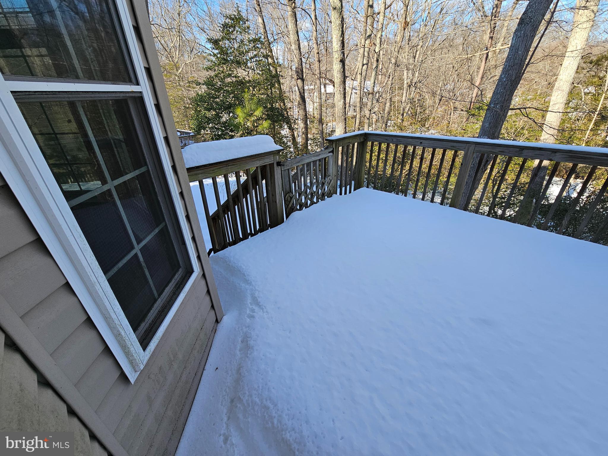 12560 Sagebrush Drive Lusby, MD 20657 - Photo 16 of 43 a view of balcony with wooden floor