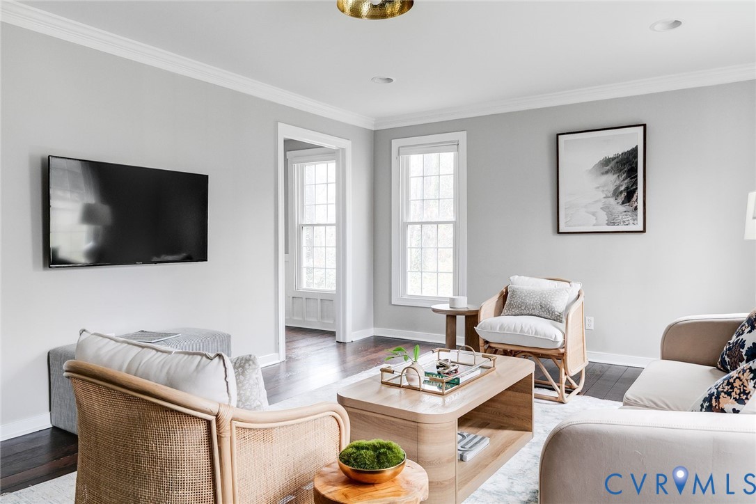 2831 Earlswood Road Midlothian, VA 23113 - Photo 7 of 47 a living room with furniture and a flat screen tv