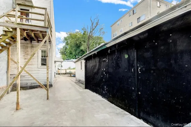 a backyard of a house