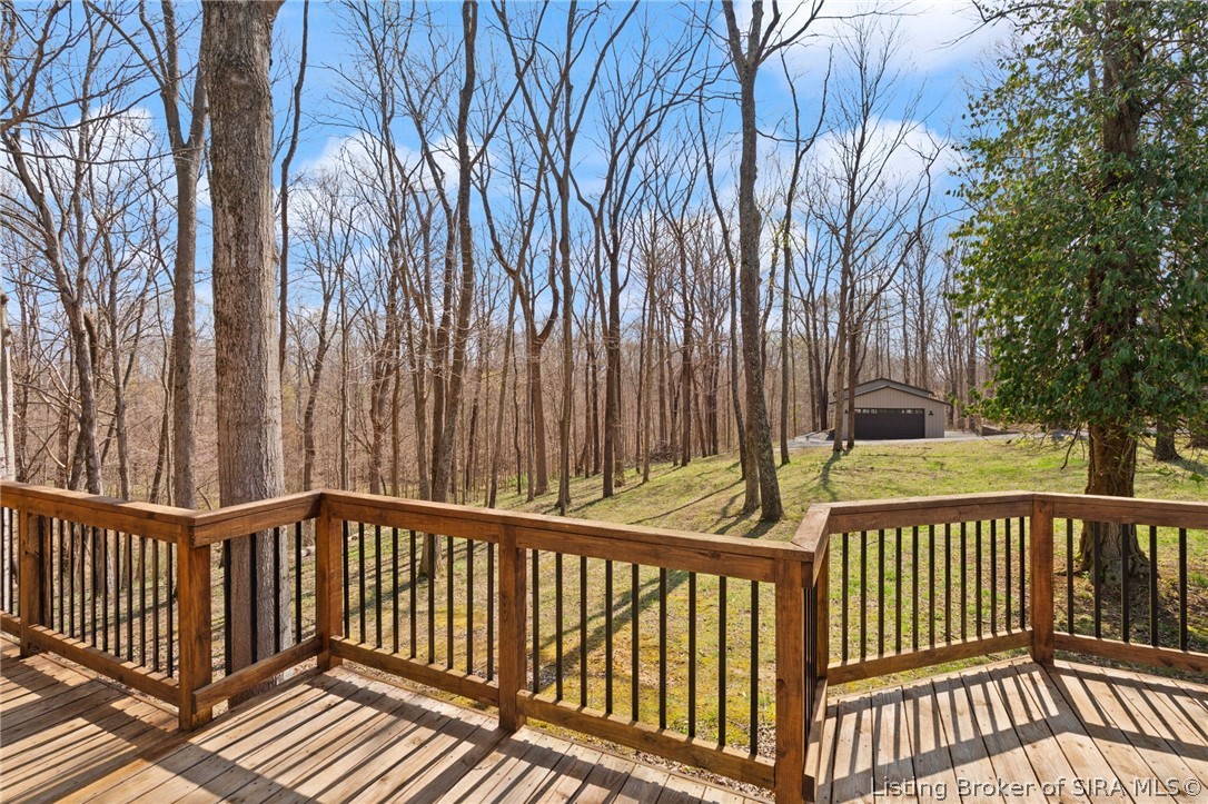5320 Buttontown Road Georgetown, IN 47122 - Photo 2 of 69 Rear deck overlooking acreage