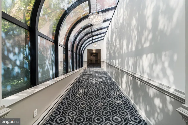 a bathroom with a bathtub and a toilet