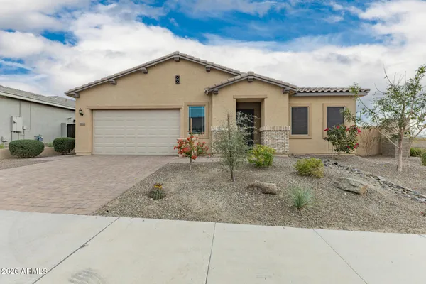 a view of a house with a patio