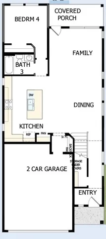 a childrens park with lots of swings and slides