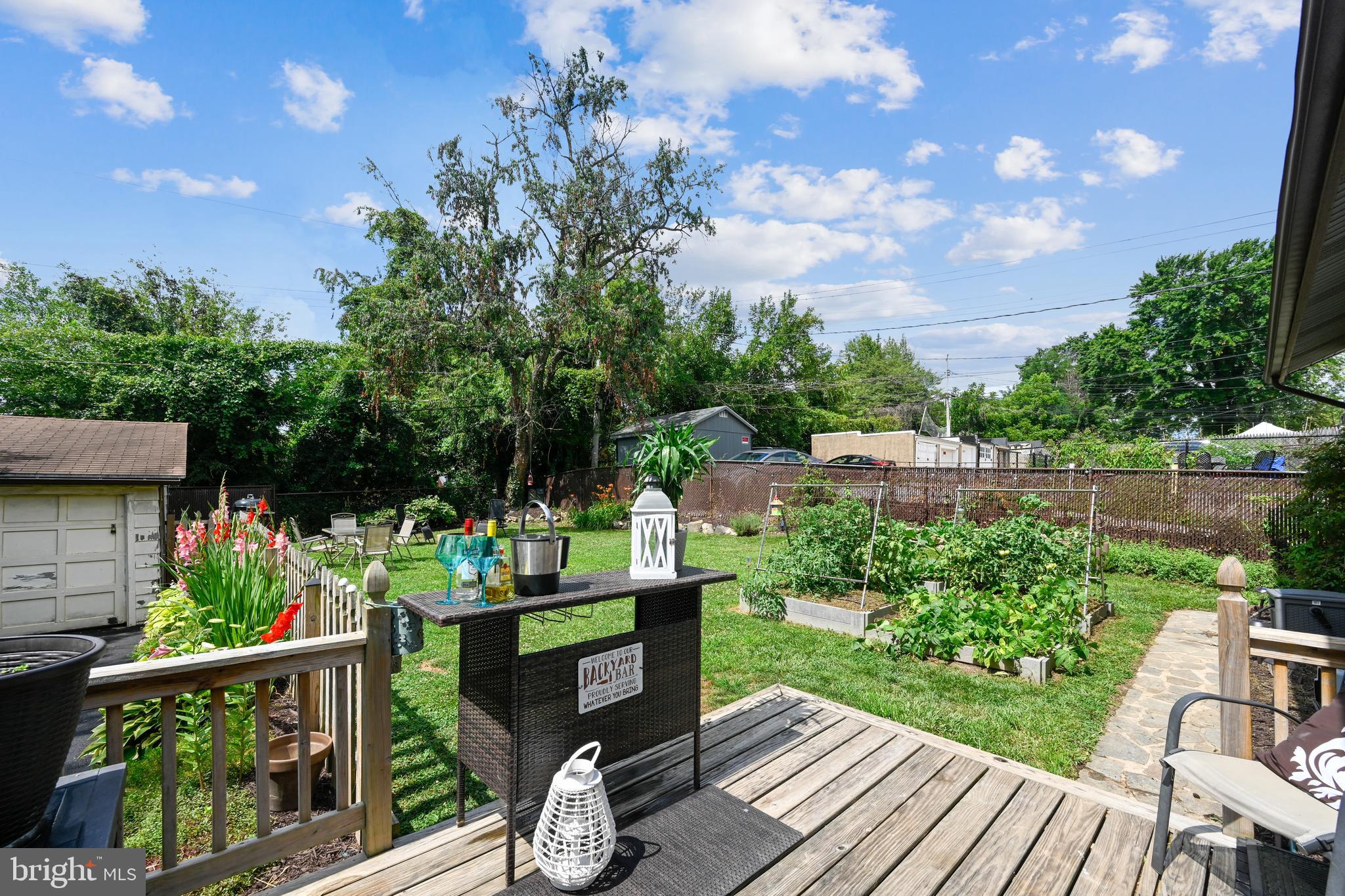 736 Braeside Road Baltimore, MD 21229 - Photo 26 of 29 Beautiful backyard w/garden and built in firepit