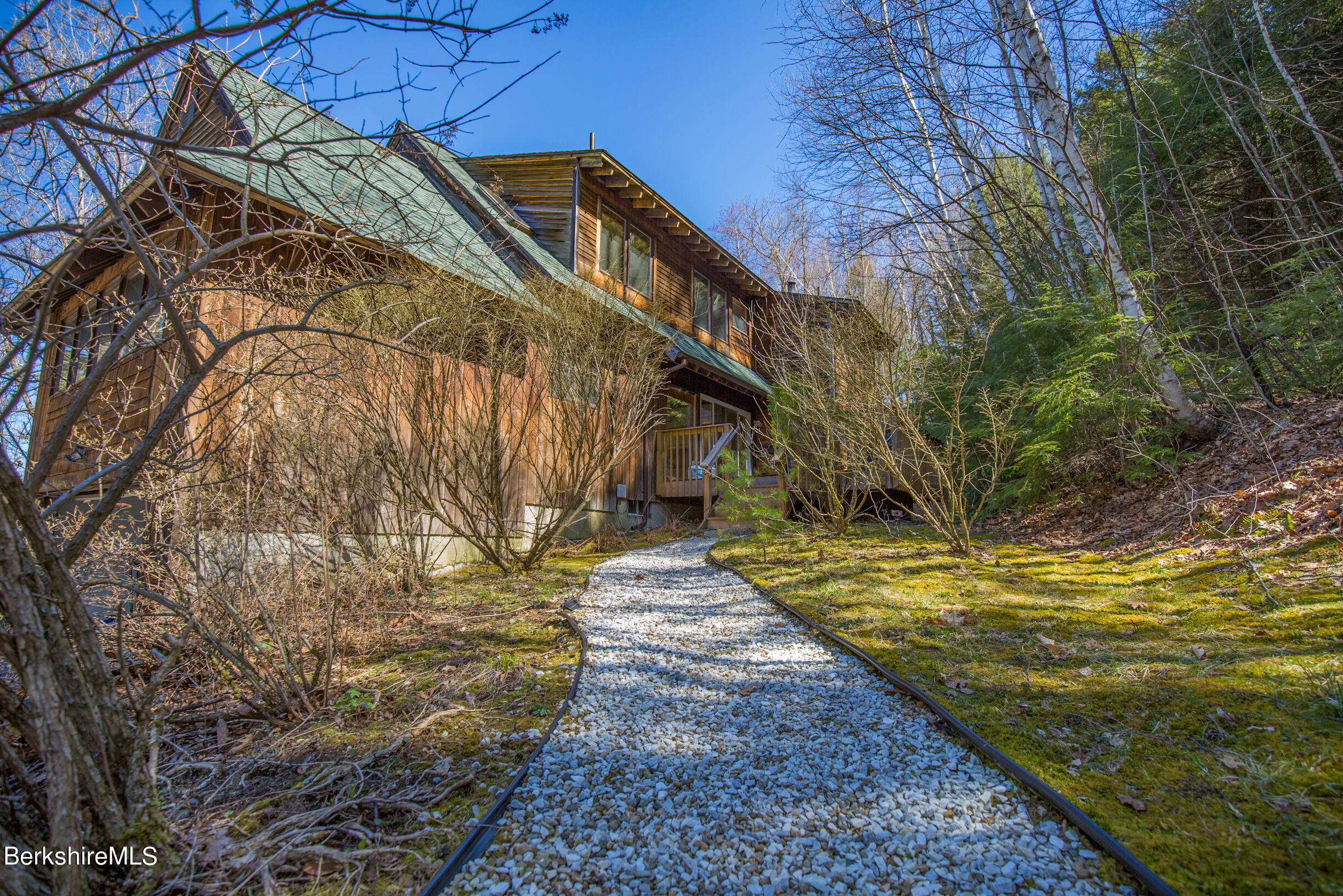 46 Cooper Creek Road Tyringham, MA 01238 - Photo 2 of 54 Path to back door