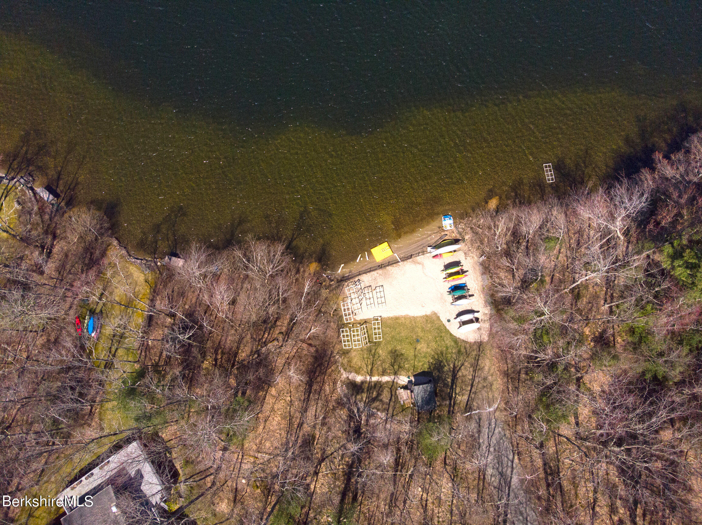 46 Cooper Creek Road Tyringham, MA 01238 - Photo 54 of 54 Aerial View of beach